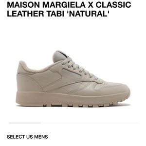 Maison Margiela Rebook Colab Mens Size 10 NEW